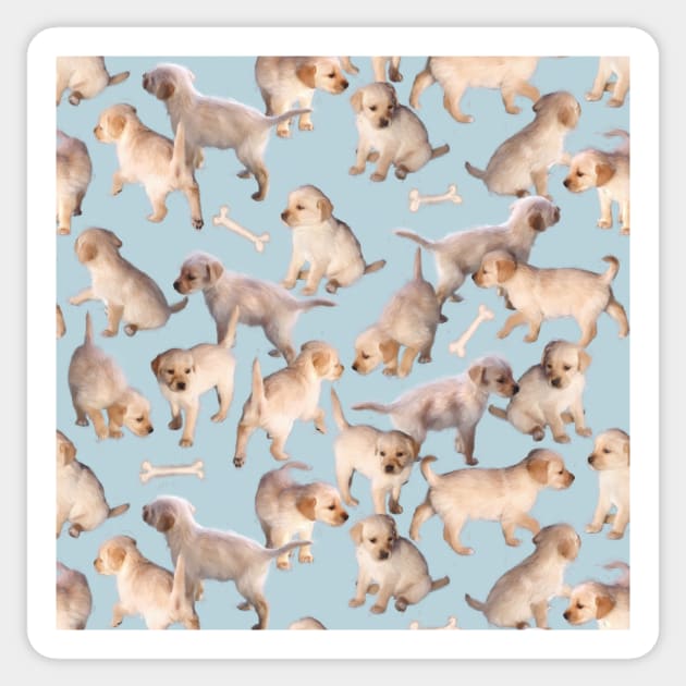 Too Many Puppies Sticker by micklyn